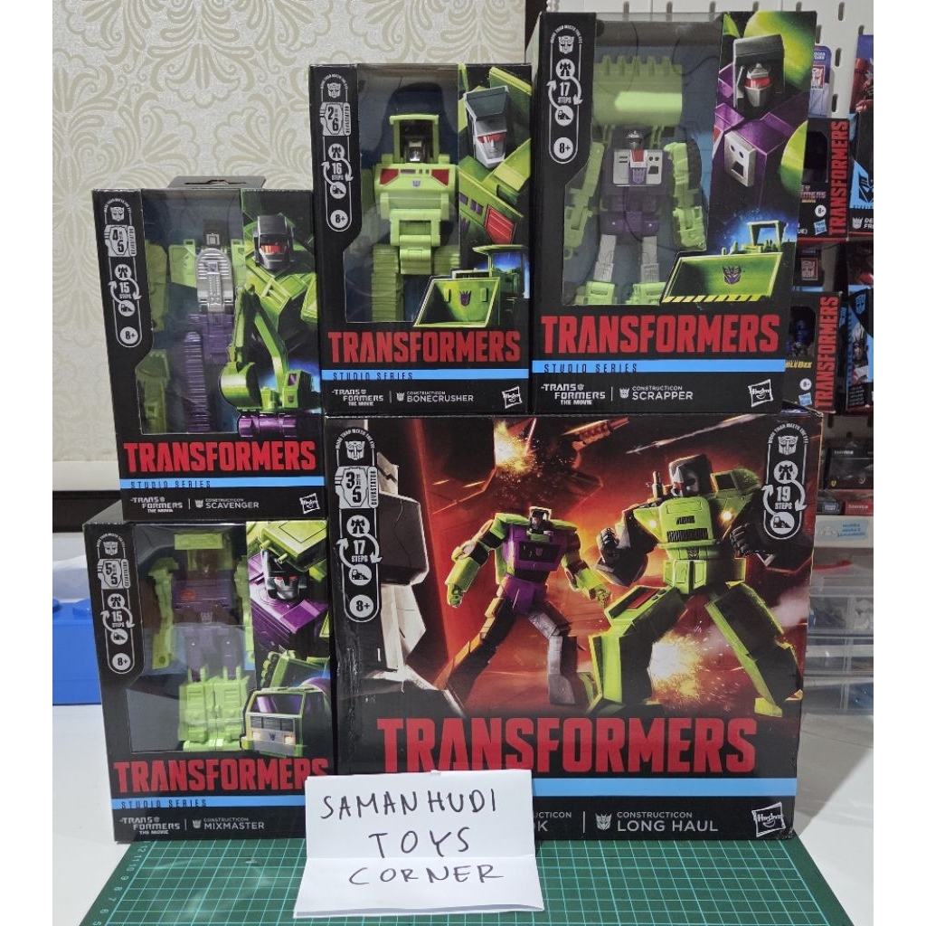 Transformers Studio Series The Movie 86 Constructicons Devastator Complete Set MISB