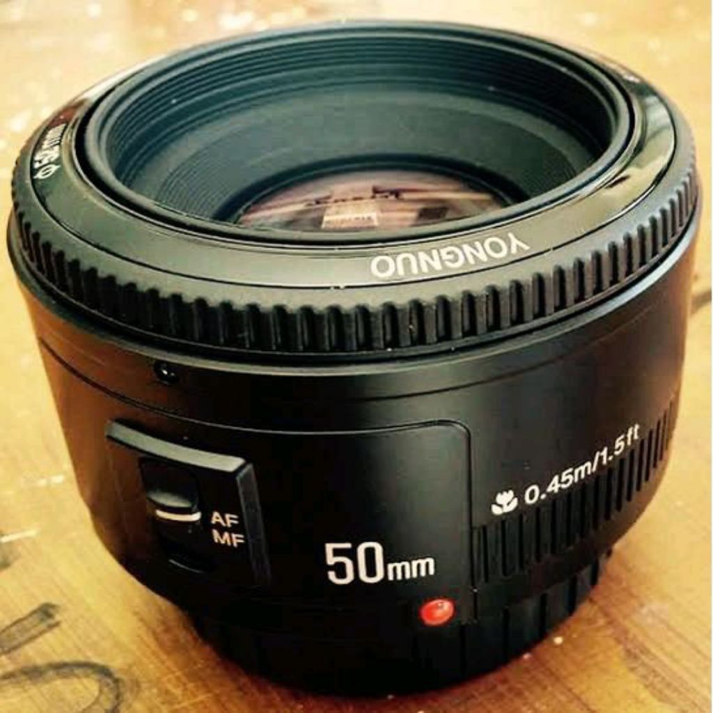 lensa fix canon 50mm f1.8 yongnuo