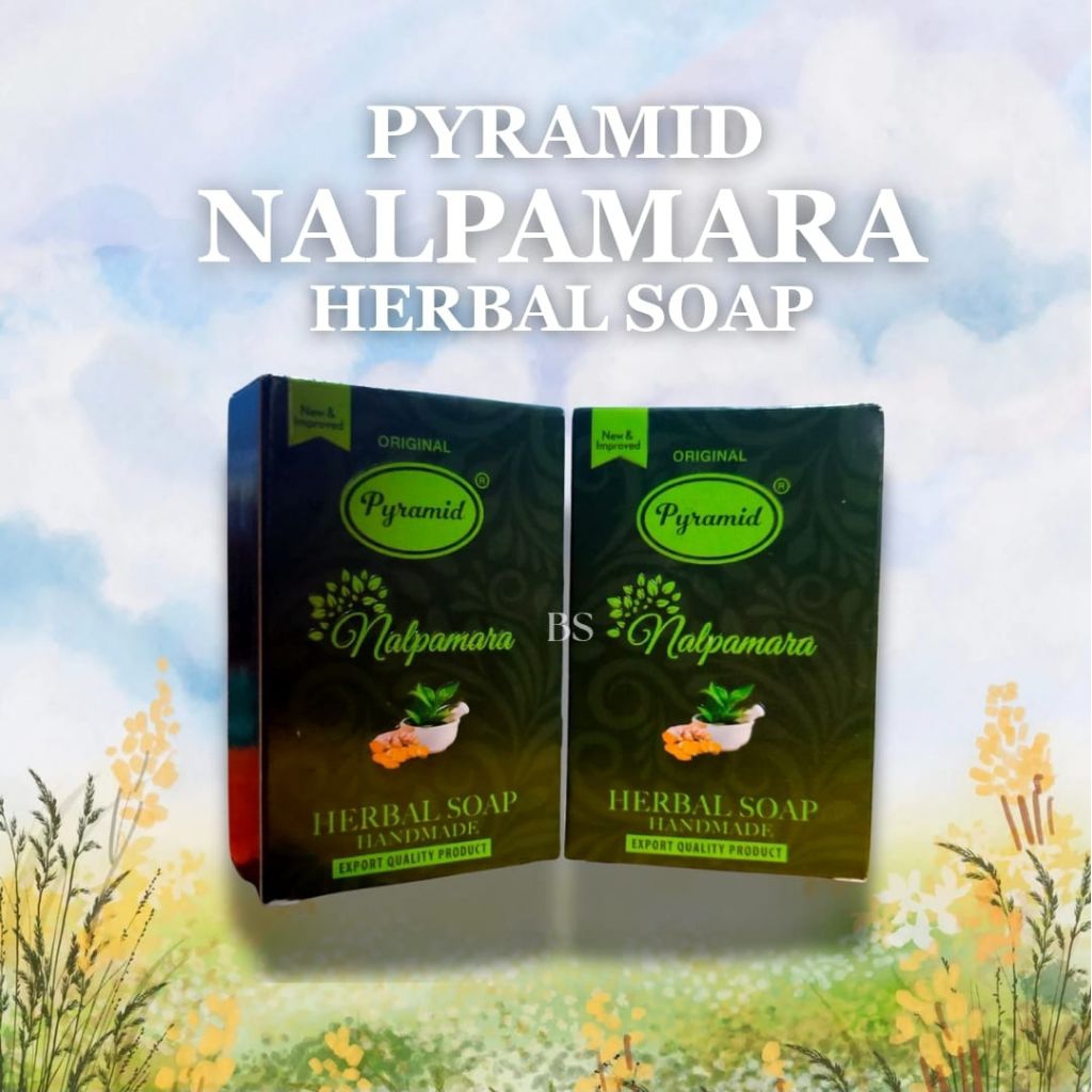 Sabun Nalpamara Pyramid Herbal | Sabun Alami Pencerah Kulit | Sabun Herbal India Original