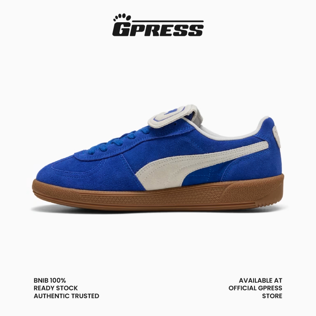 Puma Palermo Premium Suede Vivid Blue Warm White Original