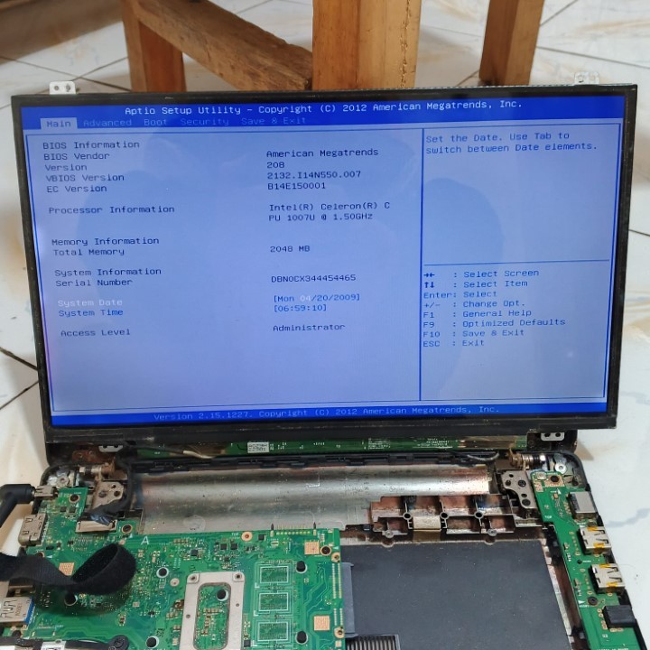 LCD Laptop ASUS X453S X453M X453 Layar LED 14 Inch Slim 30 pin Second Bekas 203