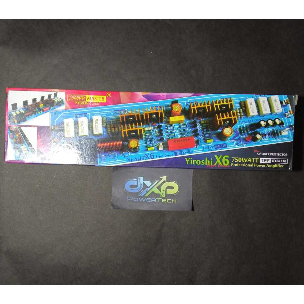 SUPER DRIVER AMPLIFIER YIROSHI X6 750W TEF SYSTEM FINAL TR by LEGEND MASTER