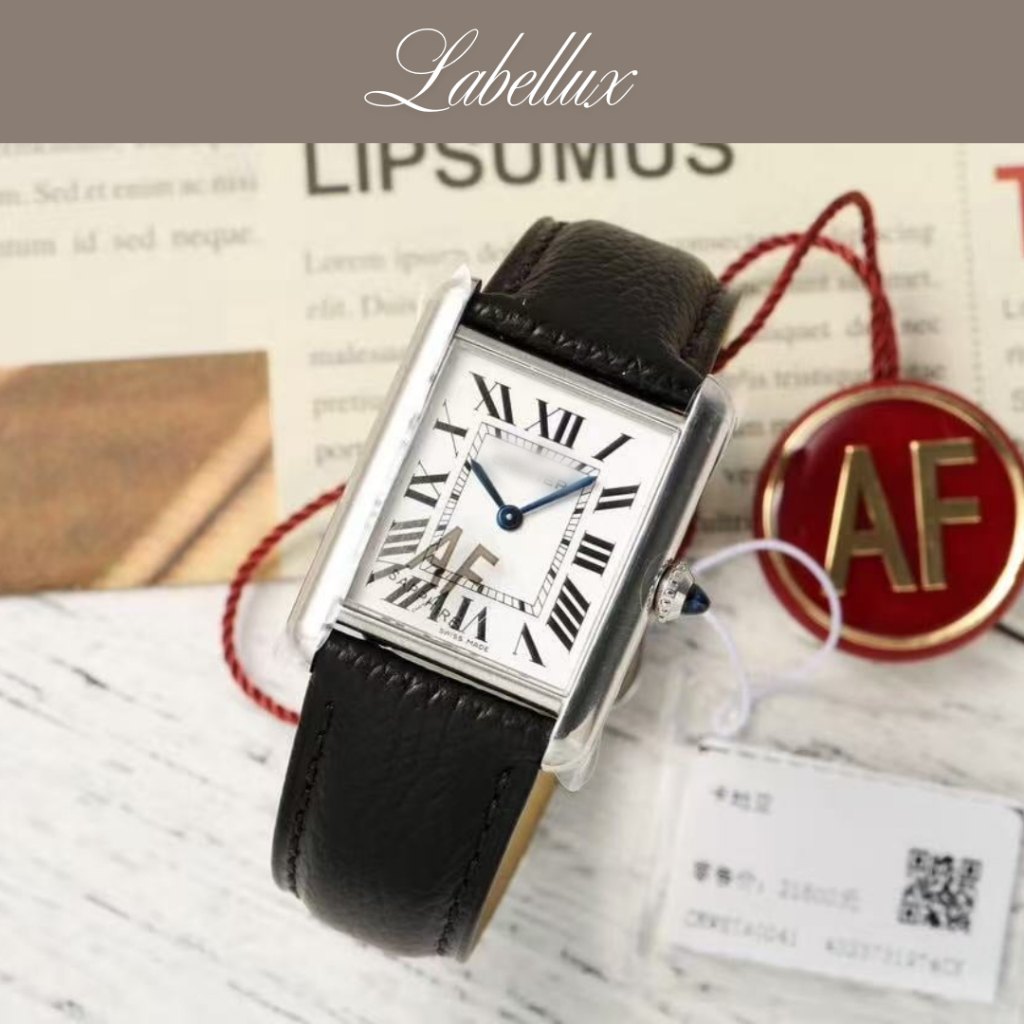 Preorder – Jam Tangan Wanita Pria Kotak Retro Classic – Strap Kulit / Rantai Stainless