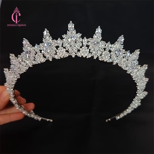 Cantika zircon crown  - Mahkota Pengantin zircon Viral - Aurel Crown