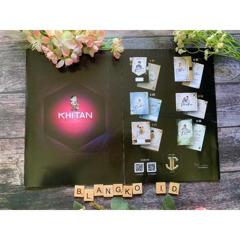 Katalog Blangko Undangan Khitan K01-K06