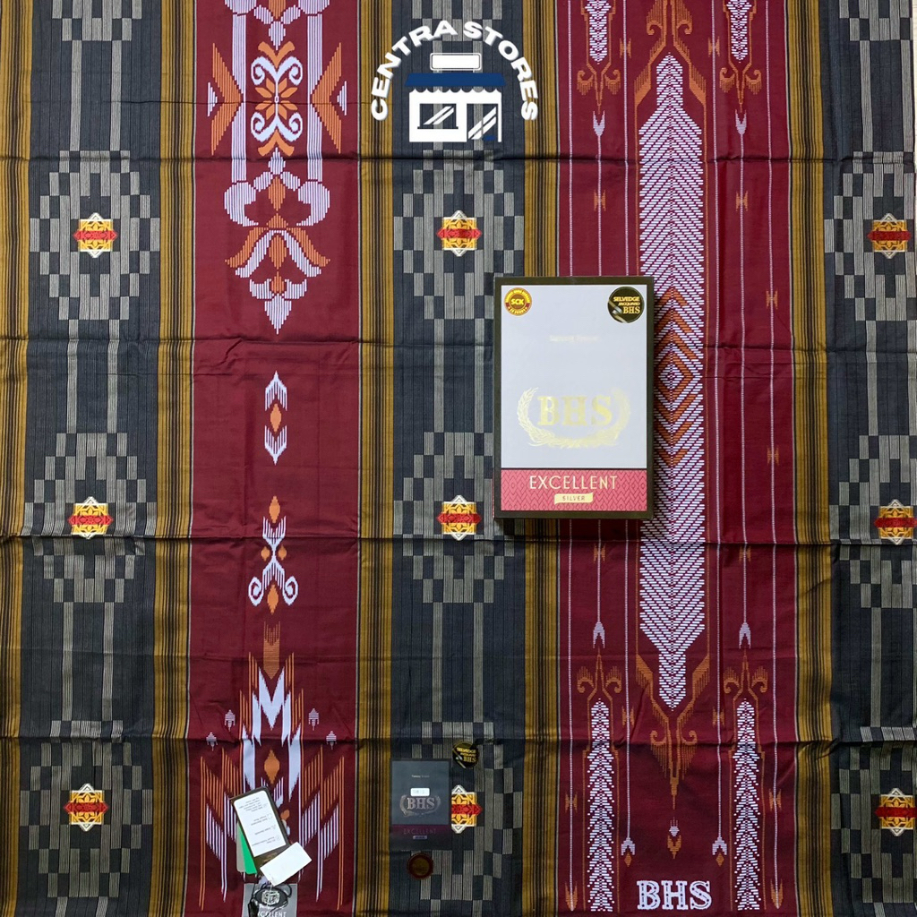 Sarung BHS EXCELLENT Jacquard Songket JGP SKB SCK Silver ORIGINAL