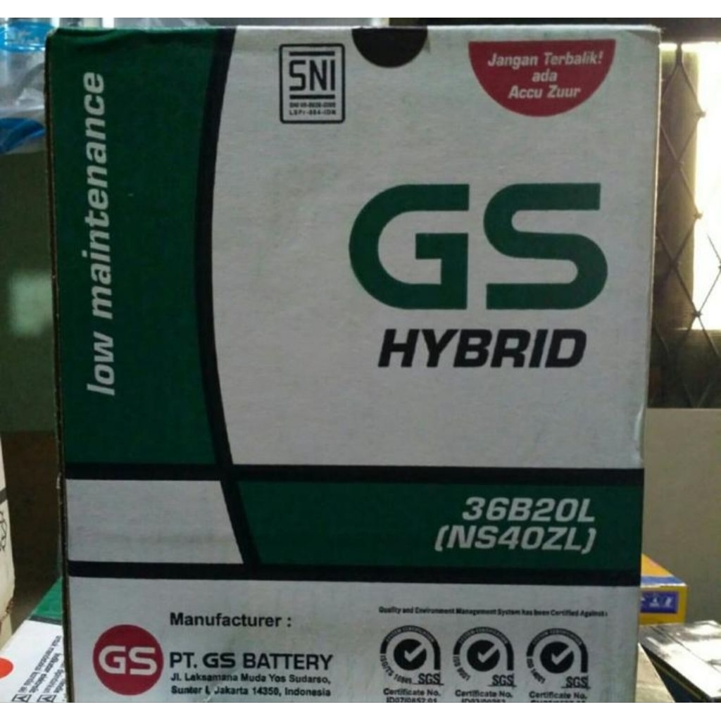 GS HYBRID ASTRA OTOPART TYPE NS40ZL