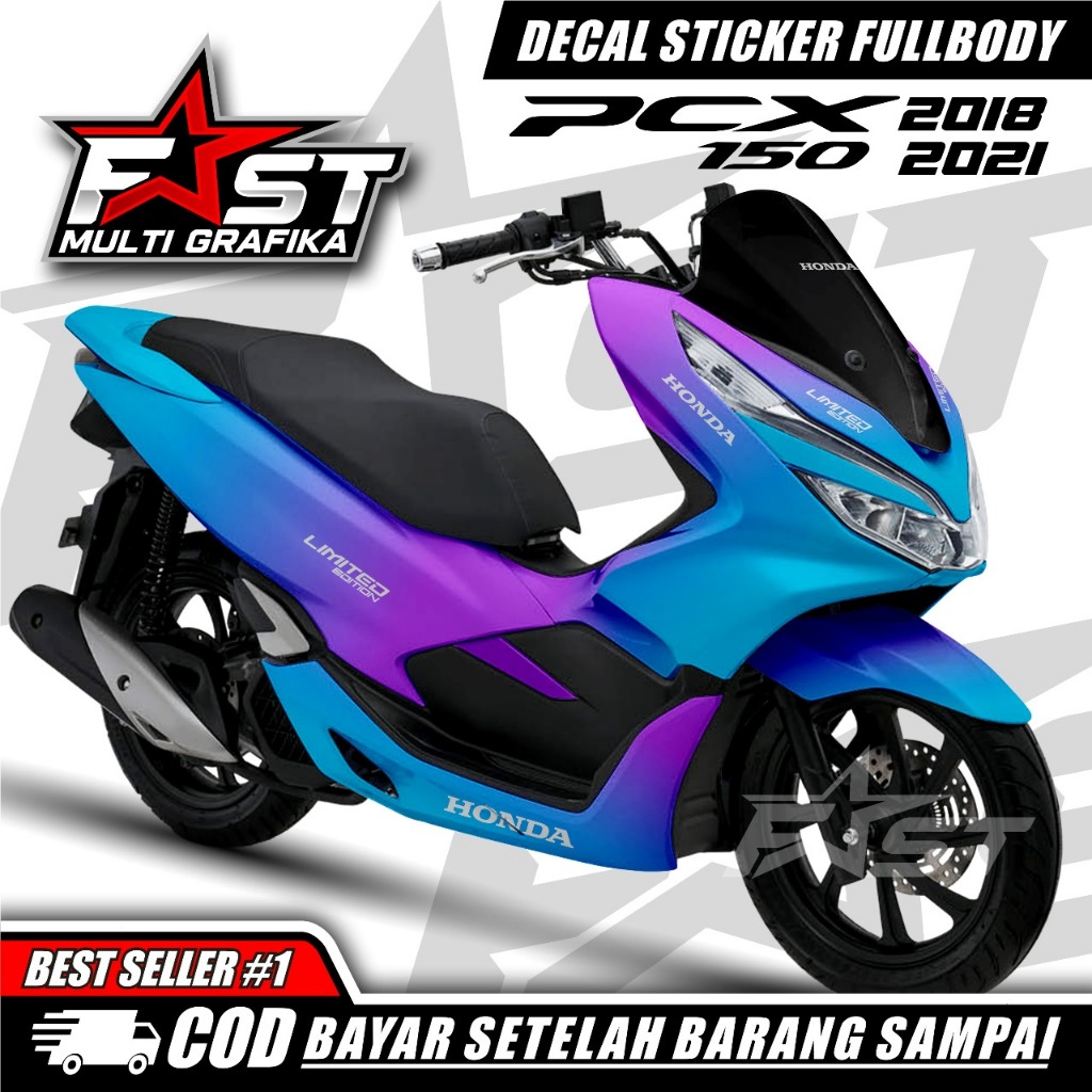 TERBARU DECAL Stiker PCX 150 Fullbody BUNGLON Striping PCX Sticker Honda PCX 150 2018 2019 2021 Full