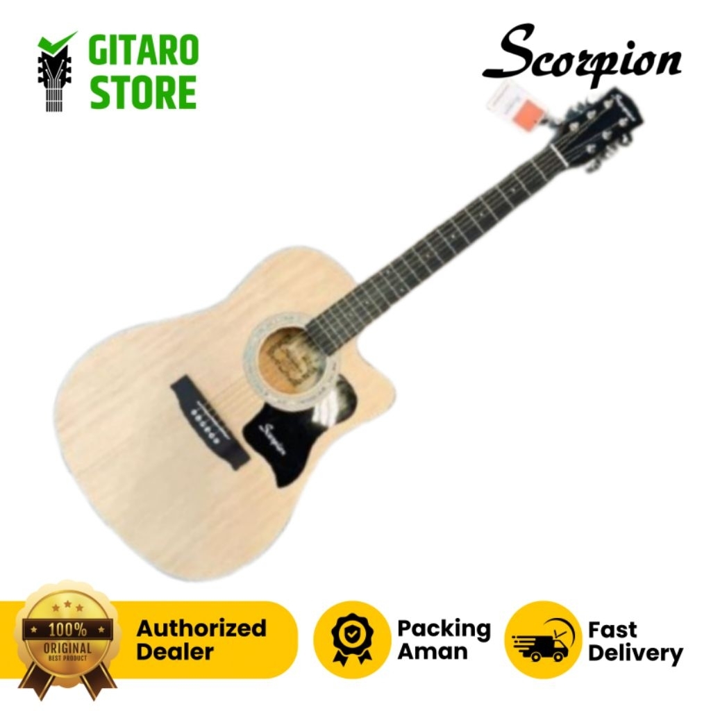 Gitar Akustik Scorpion SA80C Gitar Scorpion SA 80C Akustik String