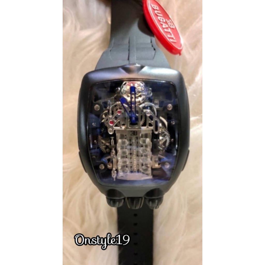 JAM JACOB DAN CO BUGGATI CHIRON DECORATED DIAL BLACK