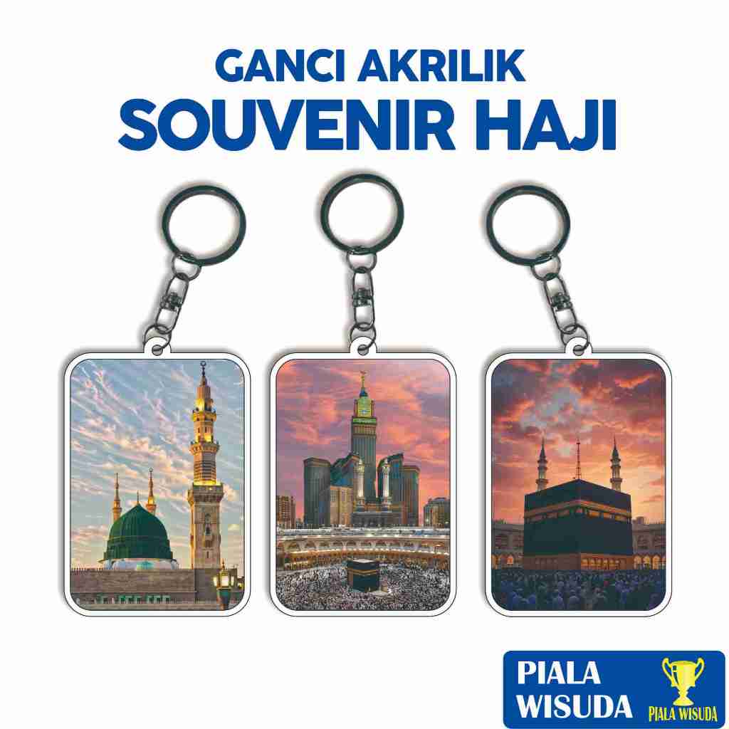 Souvenir haji atau umroh - gantungan kunci haji - gantungan kunci oleh oleh haji dan umroh - oleh ol