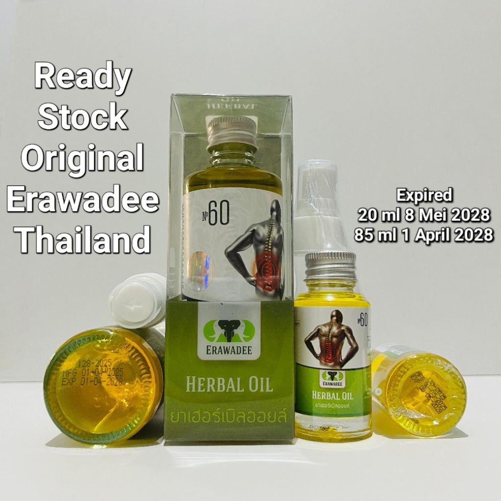 Erawadee Herbal Spray No. 60 85 ml Original dari Thailand / erawadee oil / minyak gosok erawadee