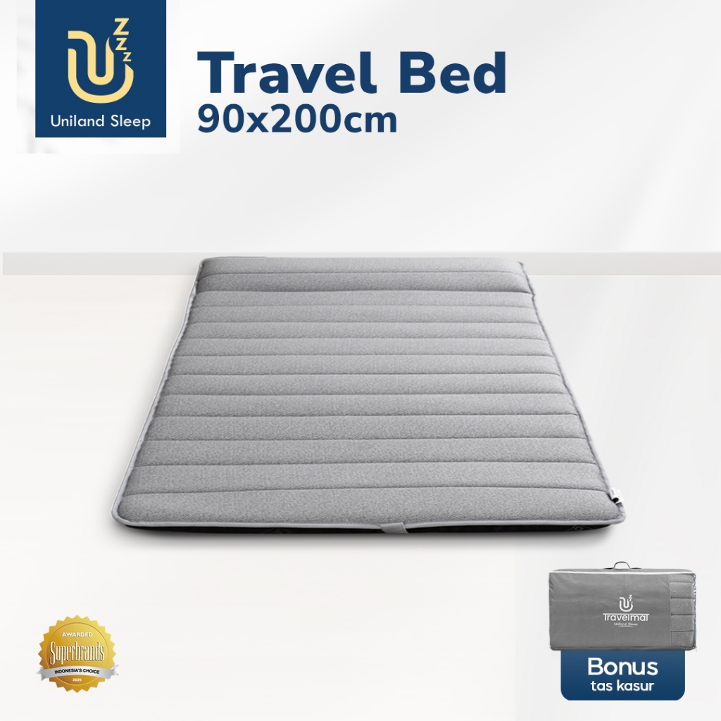 Uniland Sleep Kasur Lipat 90x200 / Travel Bed Mattress Bonus Tas
