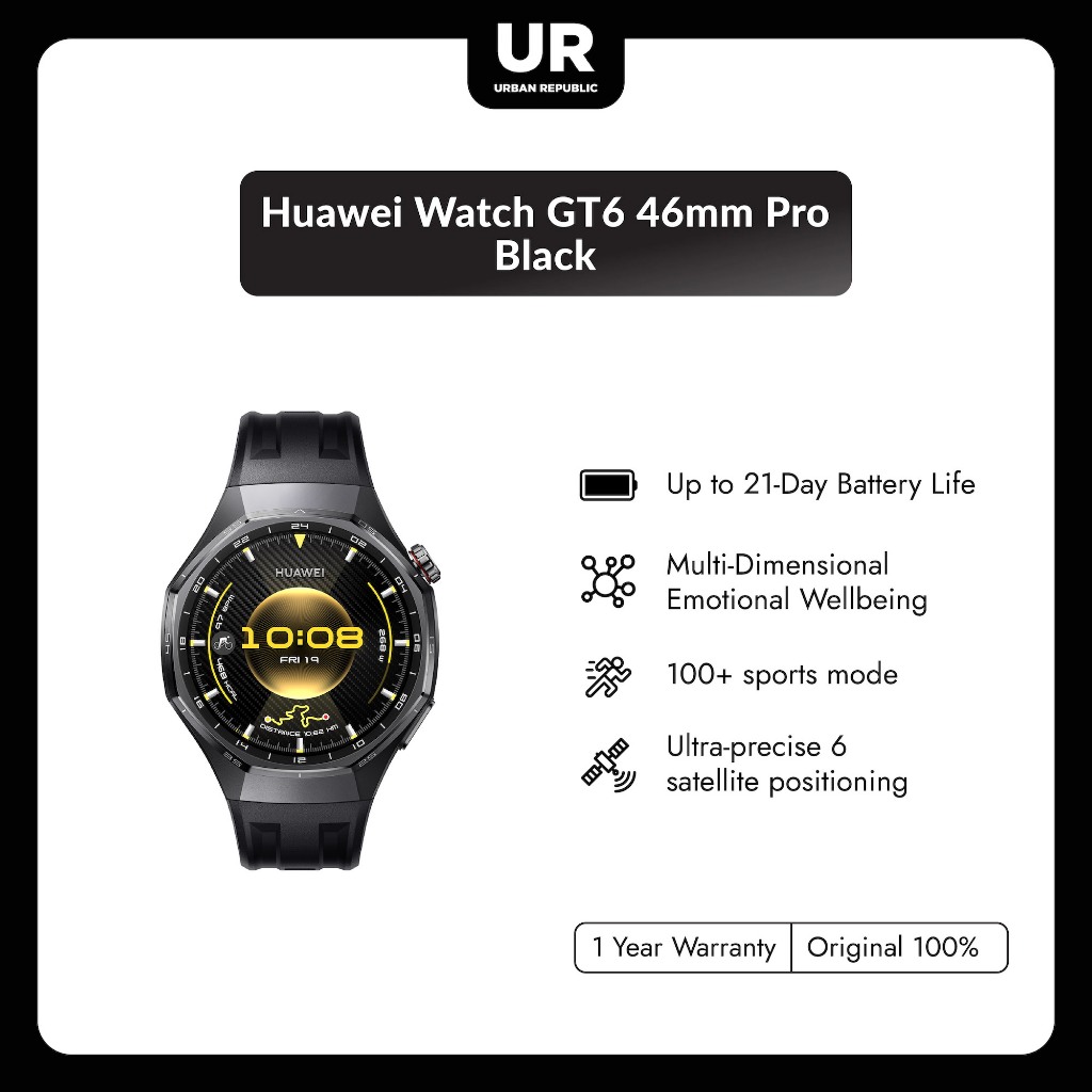 Huawei Watch GT6 46mm Pro - Black