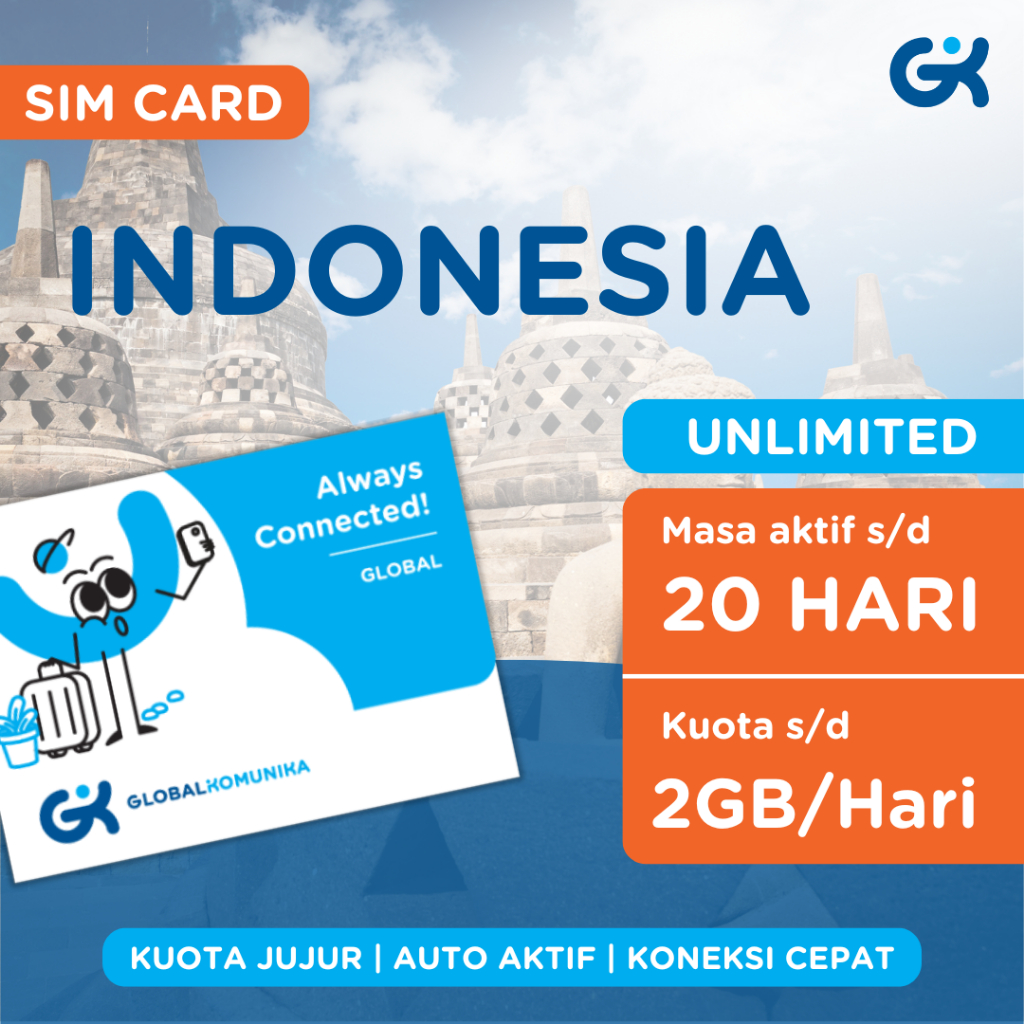 Global Komunika Sim Card Indonesia Telkomsel Unlimited
