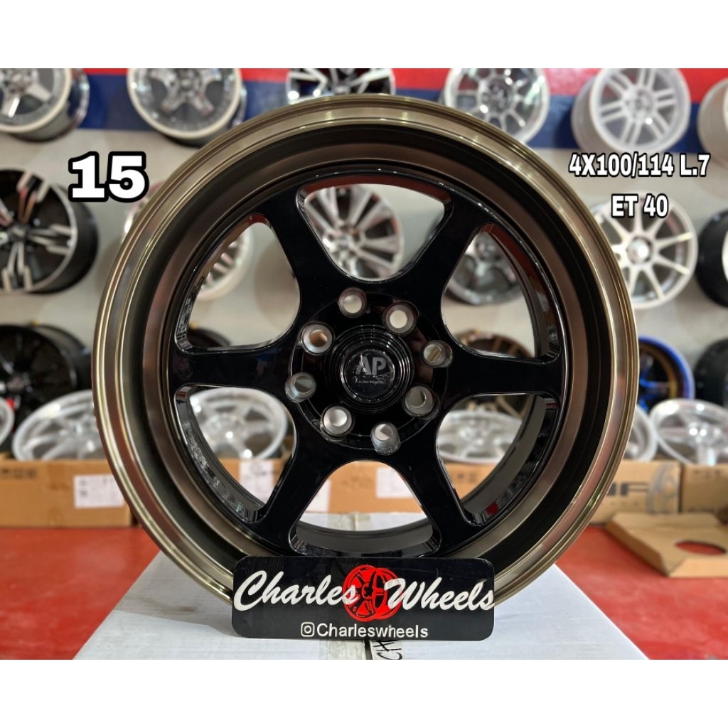 VELG AP RING 15 HITAM POLISH BRONZE