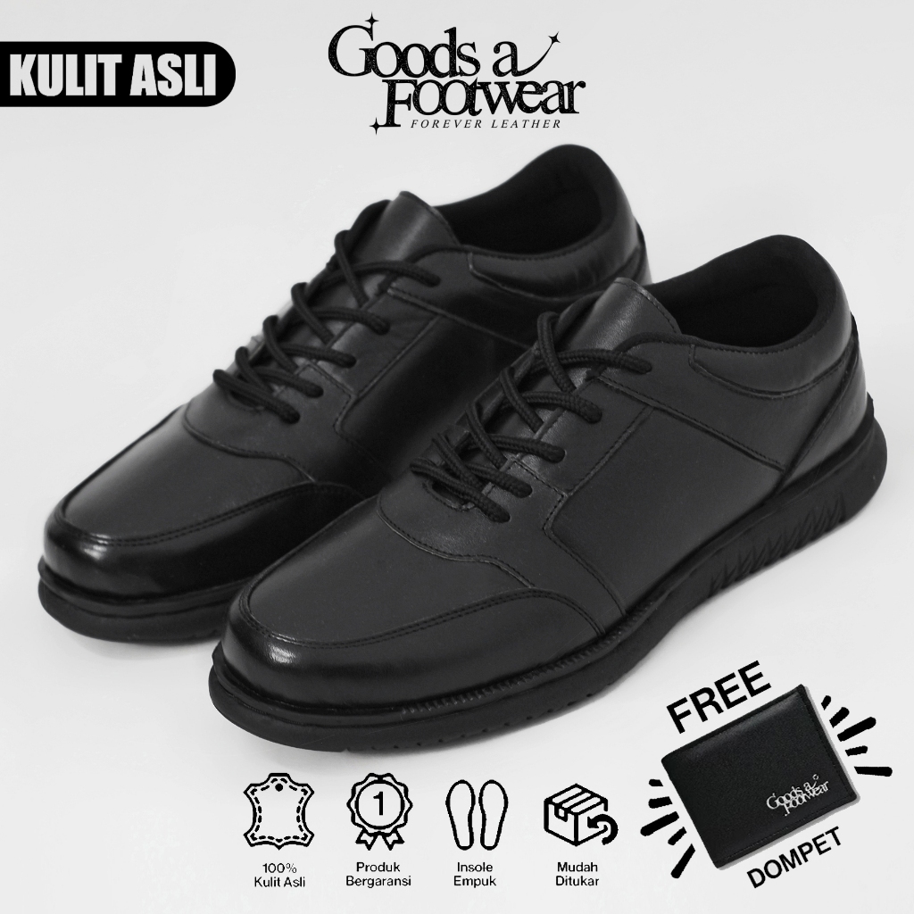 GoodsaFootwear - HOPE | Sepatu Pantofel Pria | Sepatu Formal & Casual - Material Kulit Original - Se