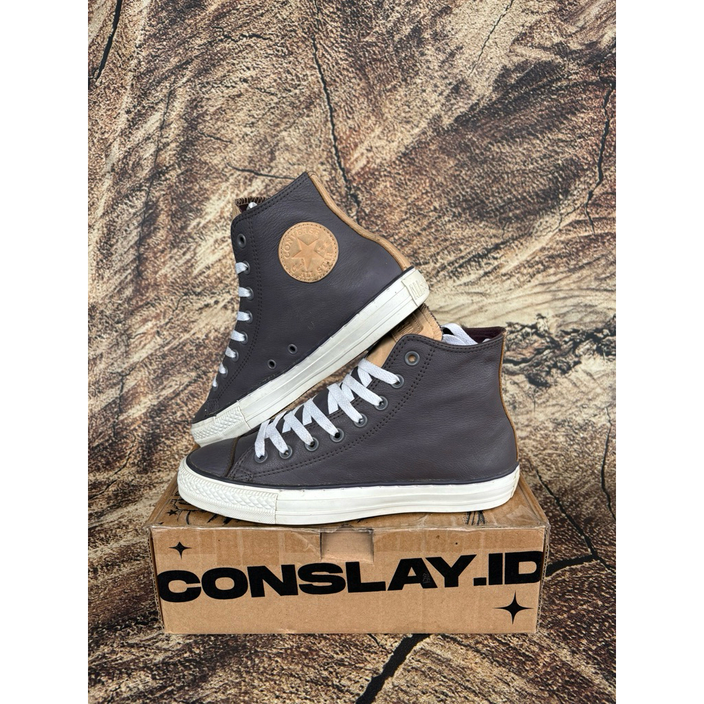 ( Size 40 ) Converse CT Hi Speciality Soft Purple Cream Leather