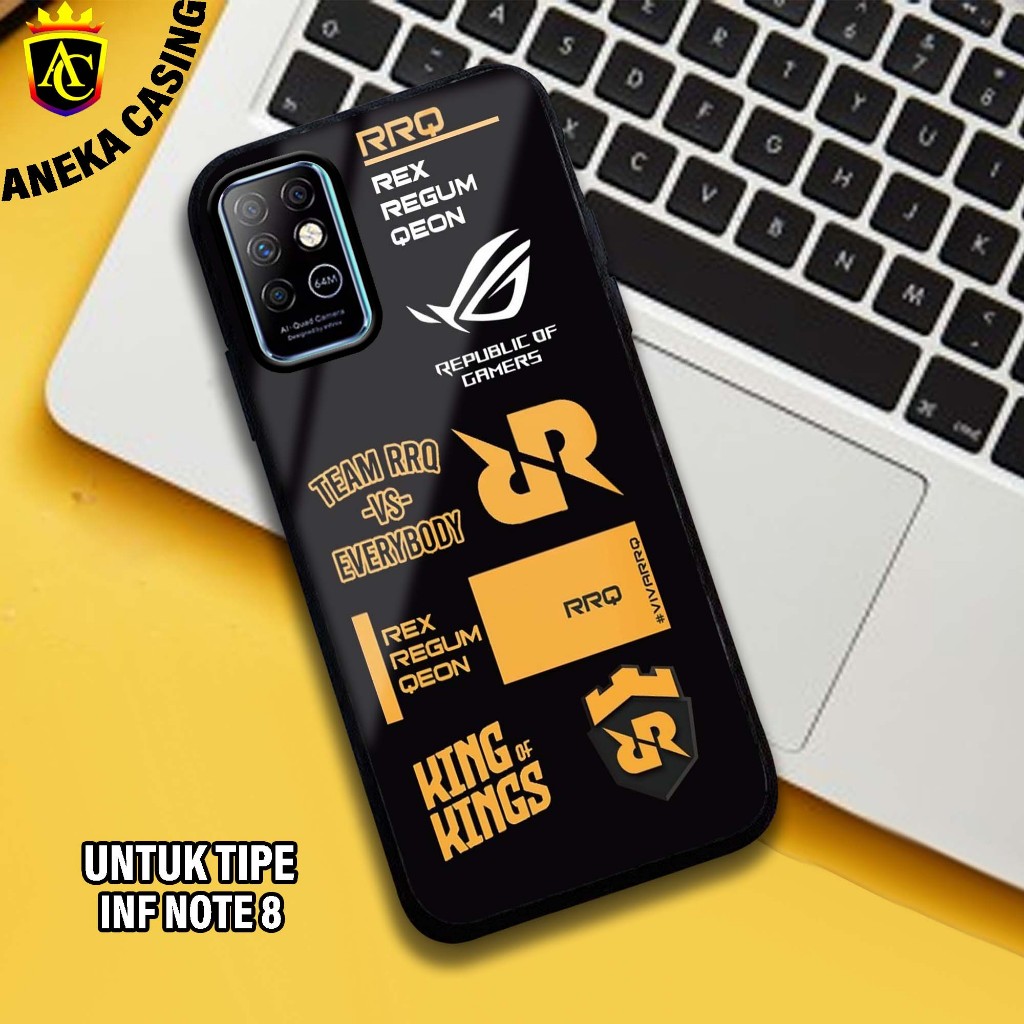Case INFINIX NOTE 8 Hardcase Glossy casing Hp INFINIX NOTE 8 Terbaru [Motif - RRQ] - Aneka Case Meng