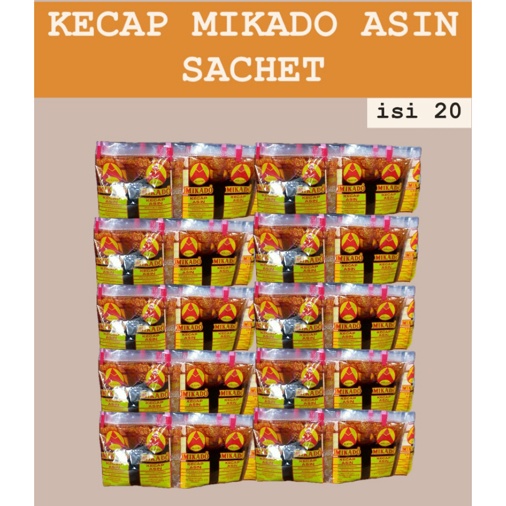 KECAP MIKADO ASIN SACHET ISI 20