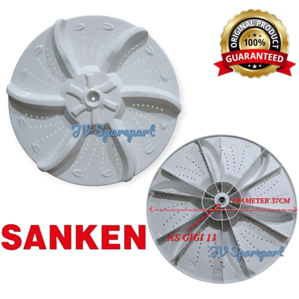 Pulsator Mesin Cuci Sanken 1 Tabung / Top Loading Diameter 37cm Gigi 11