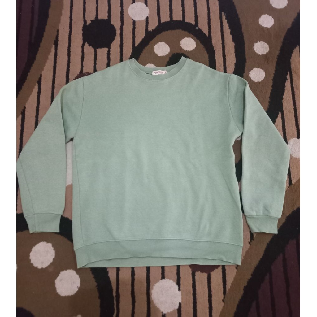 Crewneck CN Magenta Seoul Original Hijau Sage Size L