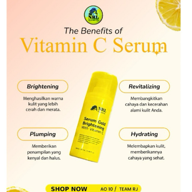 SERUM GOLD kulit wajah Flek NRL KOSMETIK
