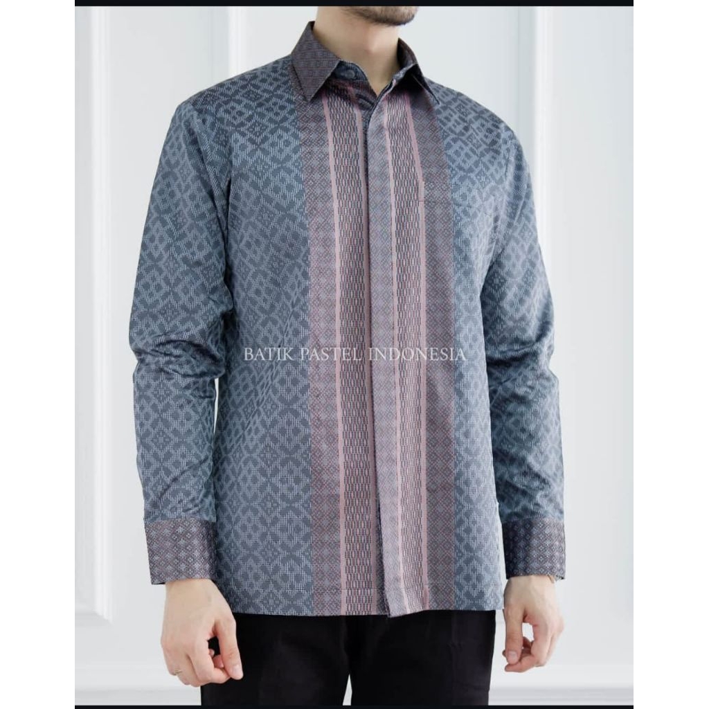 Kemeja lengan panjang, kemeja tenun baron, kemeja songket baron