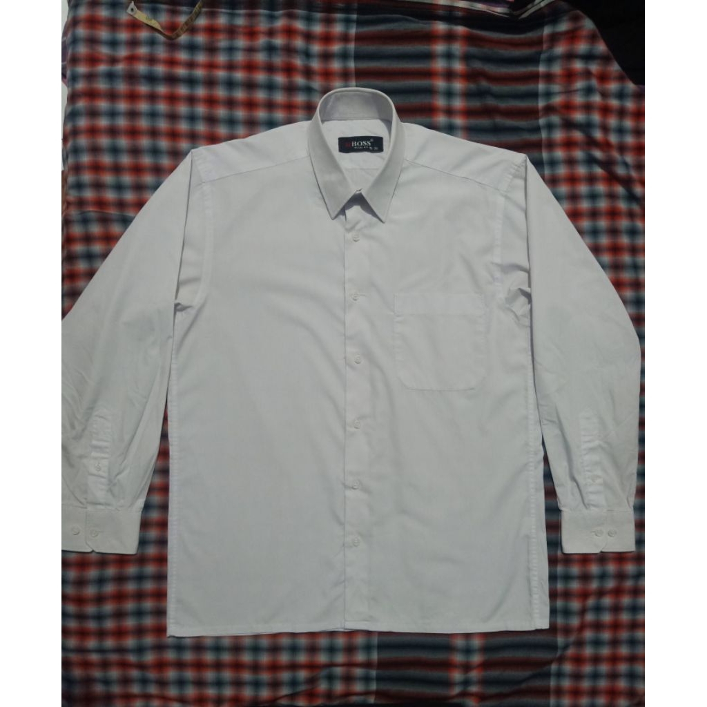 Kemeja Putih Polos Boss SZ L