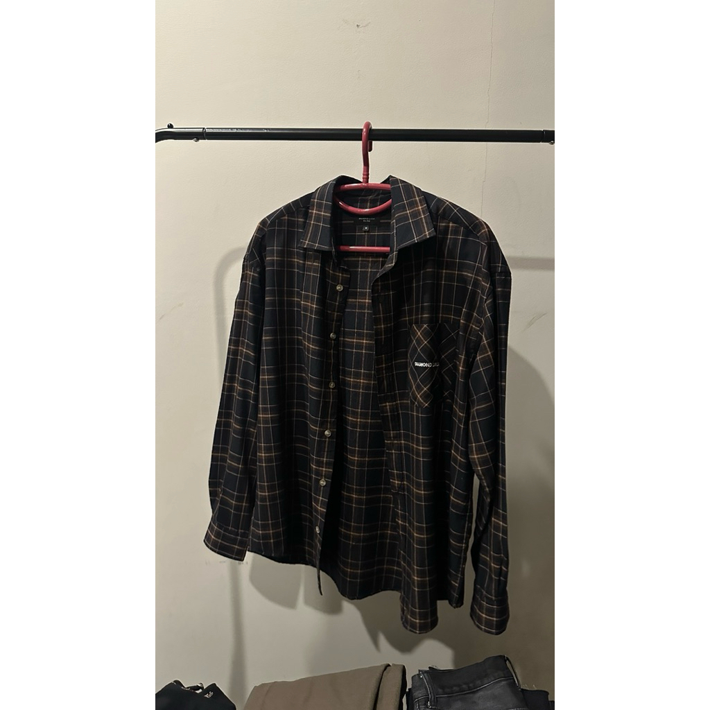 diamond layla flannel shirt size M (as seen on jungkook)