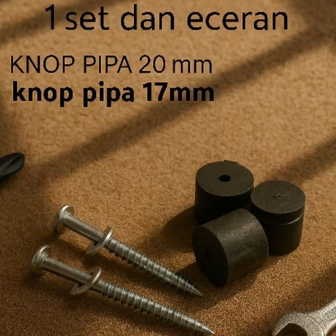 knop dan baut/baut sekrup jemuran