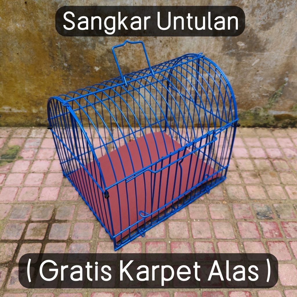 Sangkar Untulan Besi untuk Burung Kecil Gratis Karpet Alas Sangkar Burung