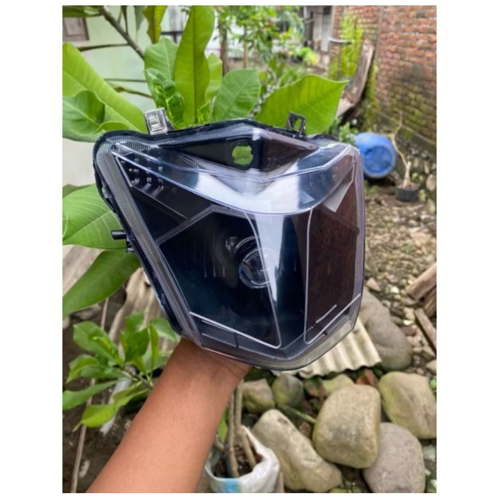 Reflektor Lampu Depan Beat Esp Beat Street ESP 2016-2019 Custom Lampu LED H4 Super Terang