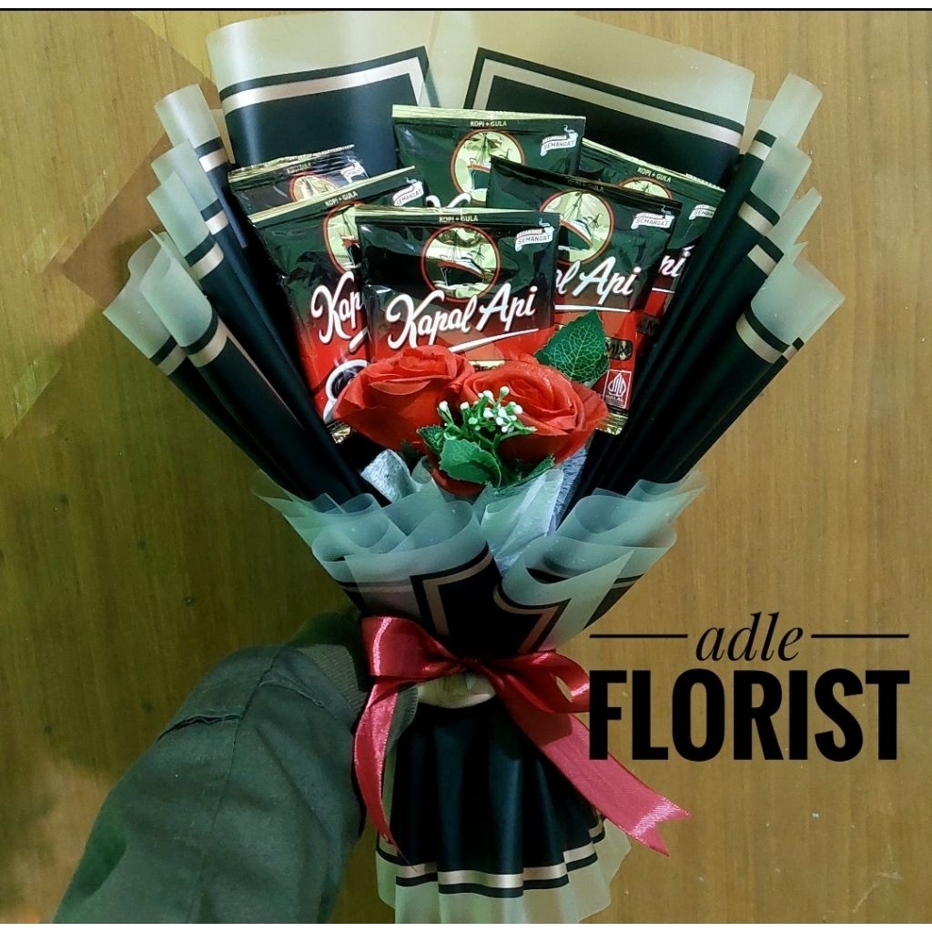 COFFEE BOUQUET ELEGAN / BUKET KOPI / KADO WISUDA / KADO COWOK / KADO LAKI-LAKI / HARI GURU / KADO AN