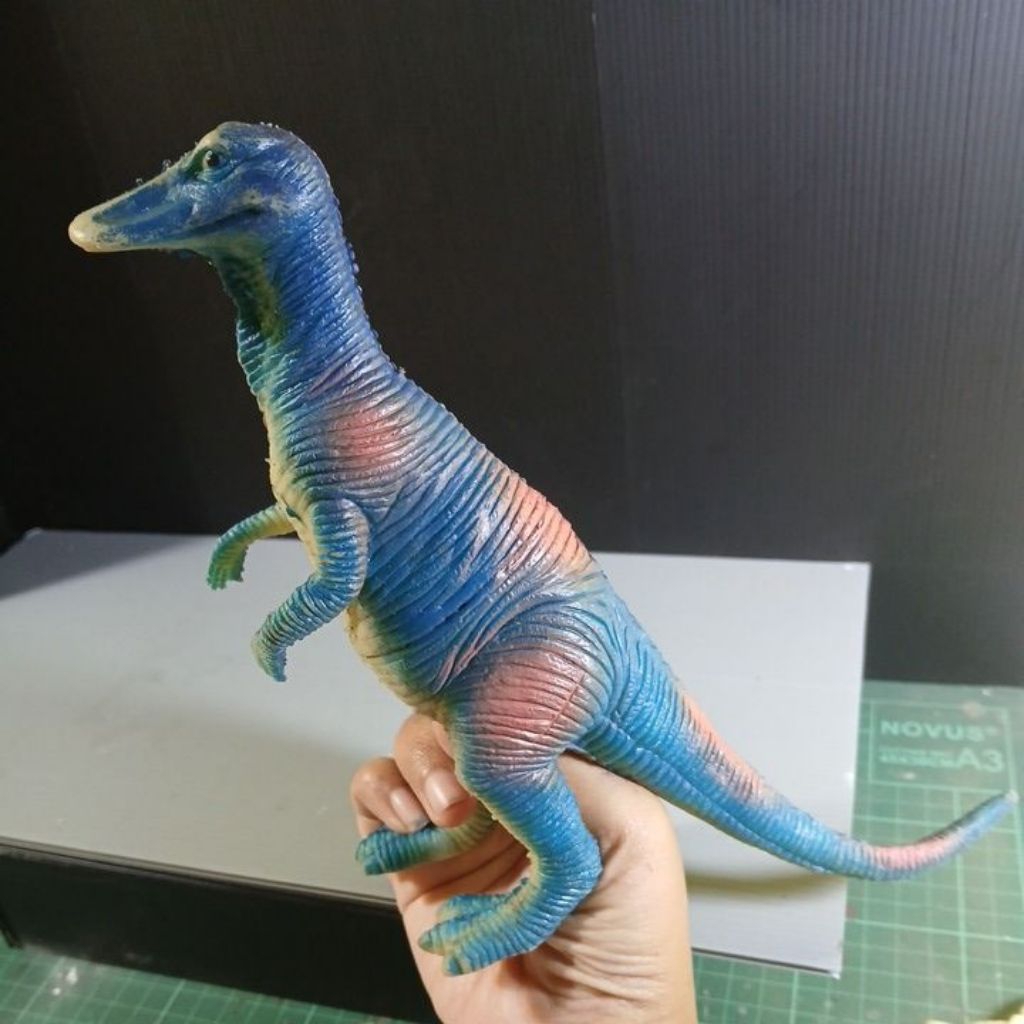 27cm Edmontosaurus Jumbo cit cit mainan dinosaurus karet jumbo edukasi