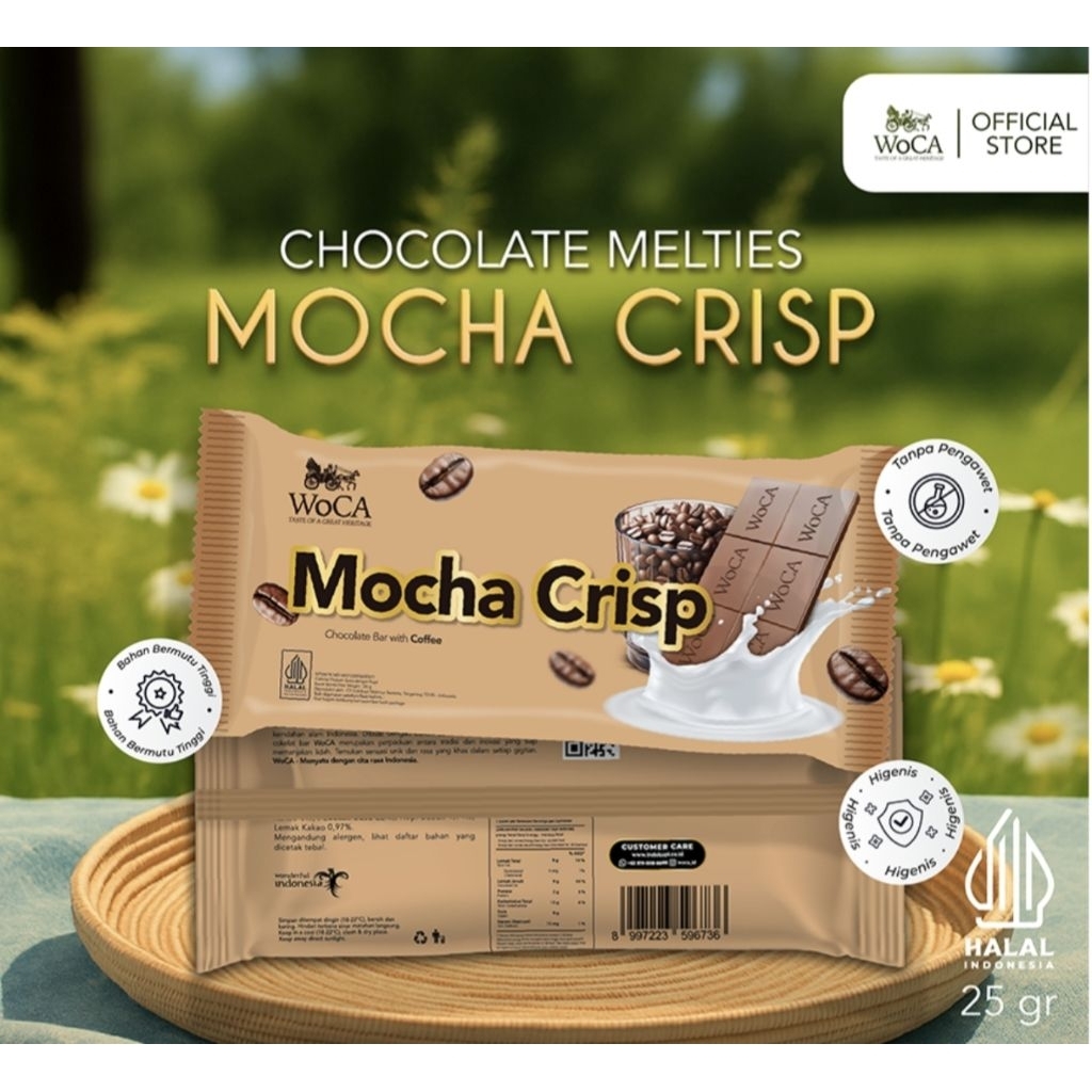 Coklat Crispy Woca Melties 25gr Woca Chocolate Crispy