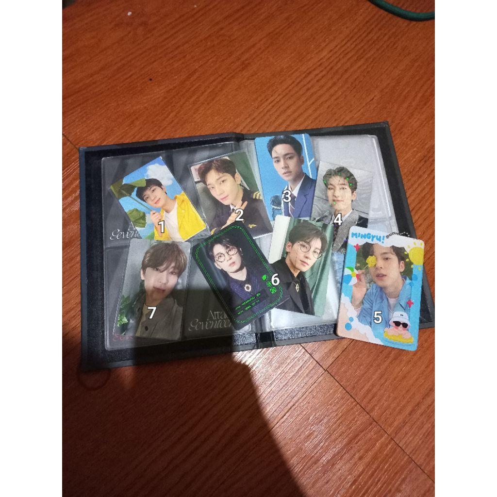 SEVENTEEN WONWOO MINGYU MINWON PHOTOCARD RARE MEMBERSHIP WONWOO PILOT