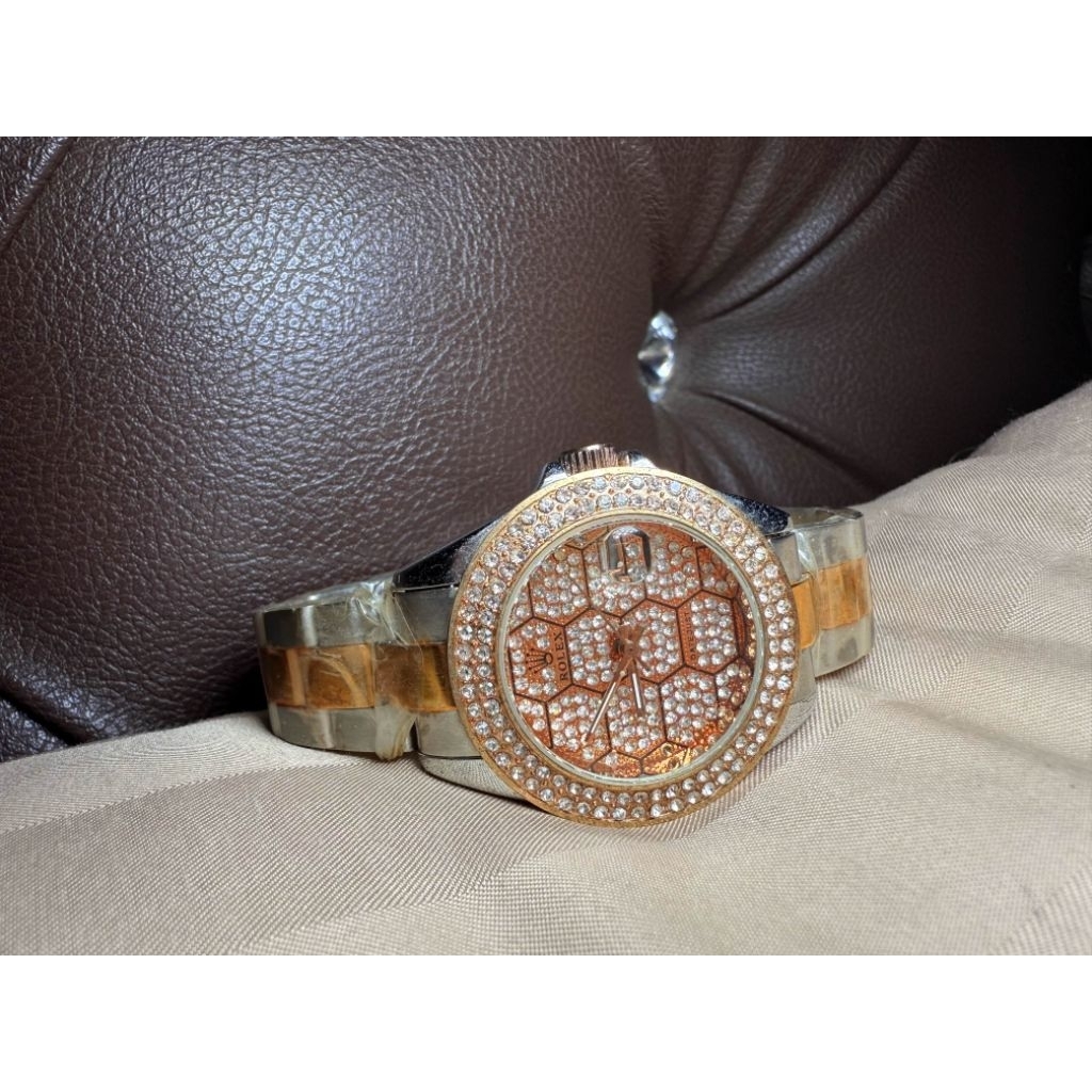 Jam Tangan Rolex Gold Silver