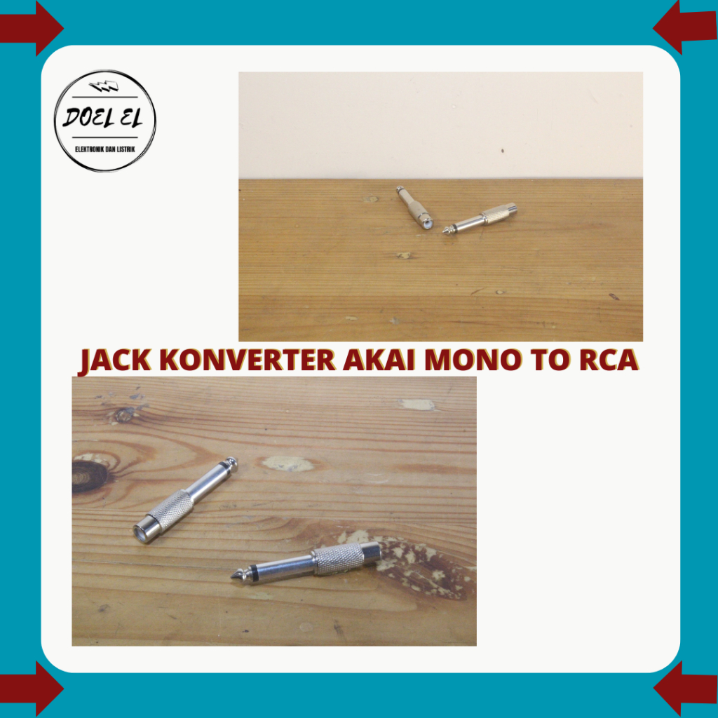 JACK CONVERTER AKAI MONO TO RCA | JEK AKAI MONO TO RCA