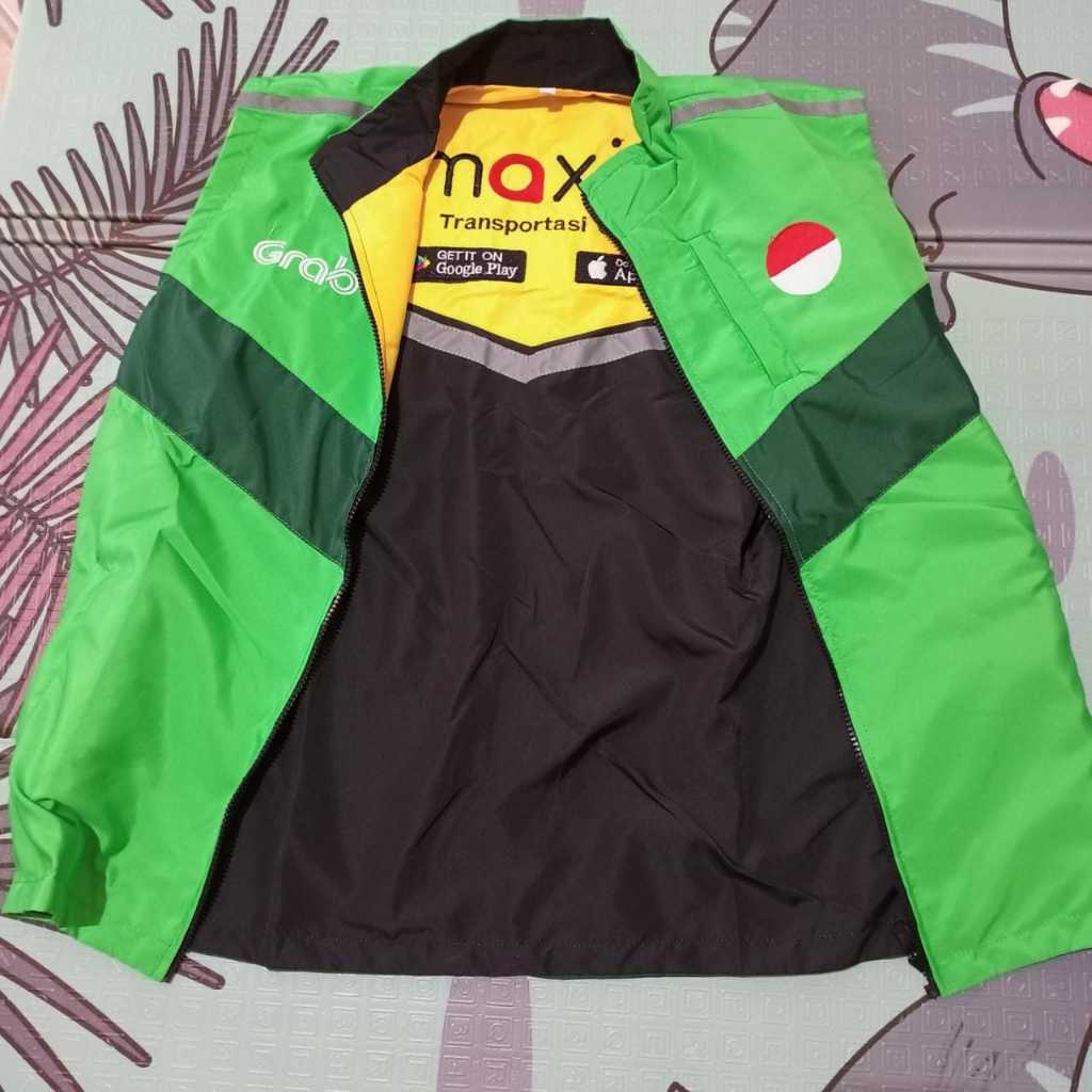 ROMPI GRAB ORI MAXIM SETENGAH HITAM BORDIR ANTI AIR REAL PICT MURAH READY M-4XL