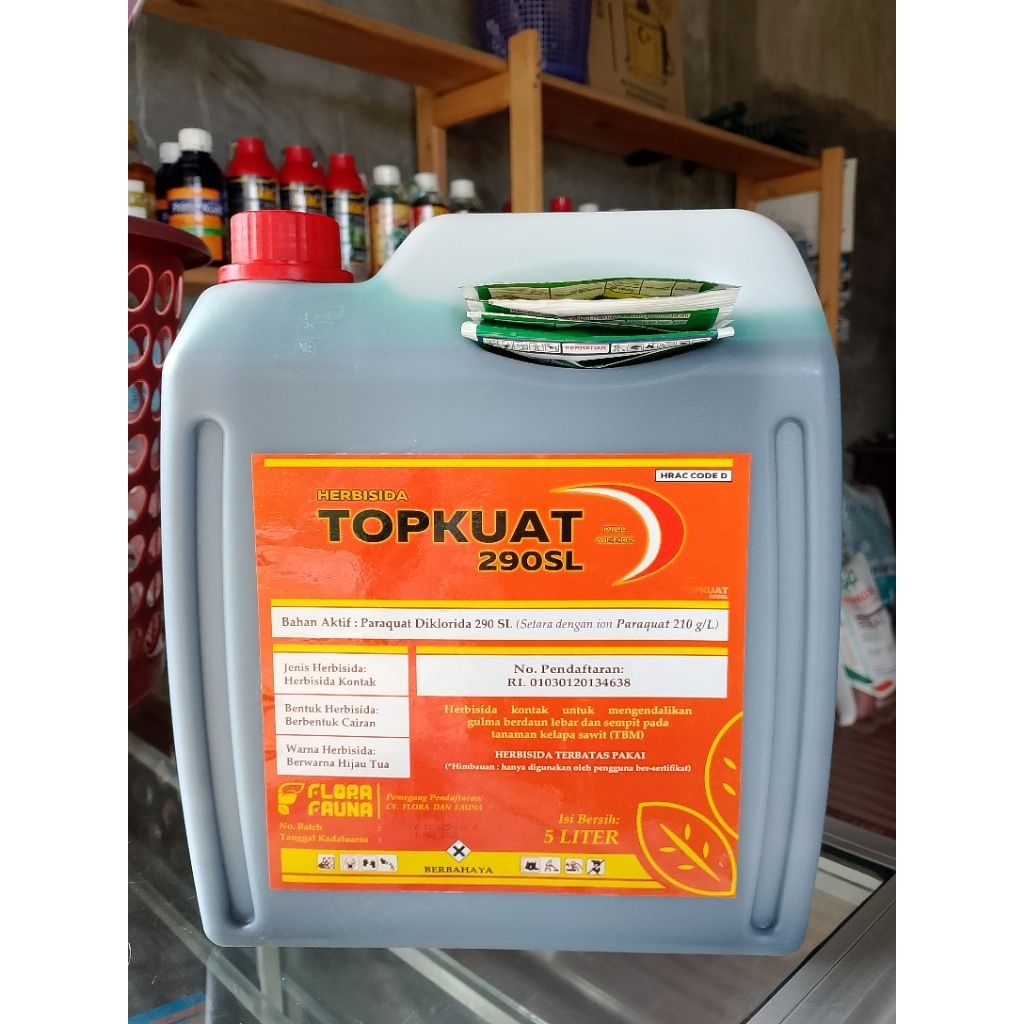 Top Kuat 290 SL (5 Liter) - Herbisida Kontak/Racun Rumput