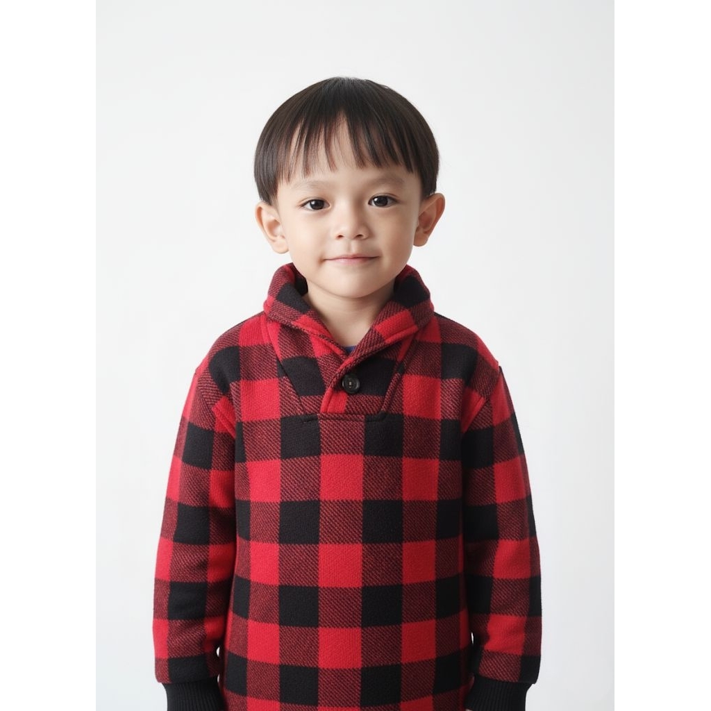 OLD NAVY SWEATER BOYS kotak kotak merah Viral terlaris