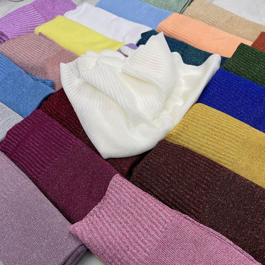 pasmina rajut pengantin / pasmina rajut premium / kerudung pasmina / pasmina glitter