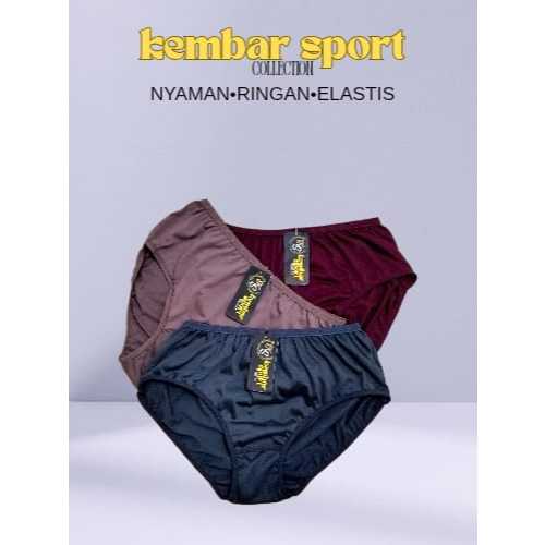 Kembar sport- Celana Dalam Hingkong Stile Premium Best Quality CD Wanita Perempuan Gadis Remaja Dewa