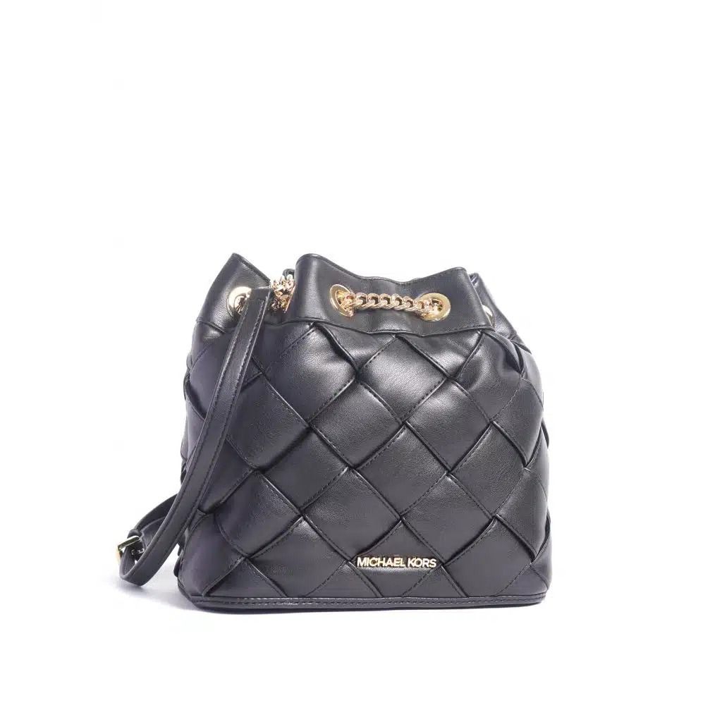 mk Regina Small Bucket Backpack Black n