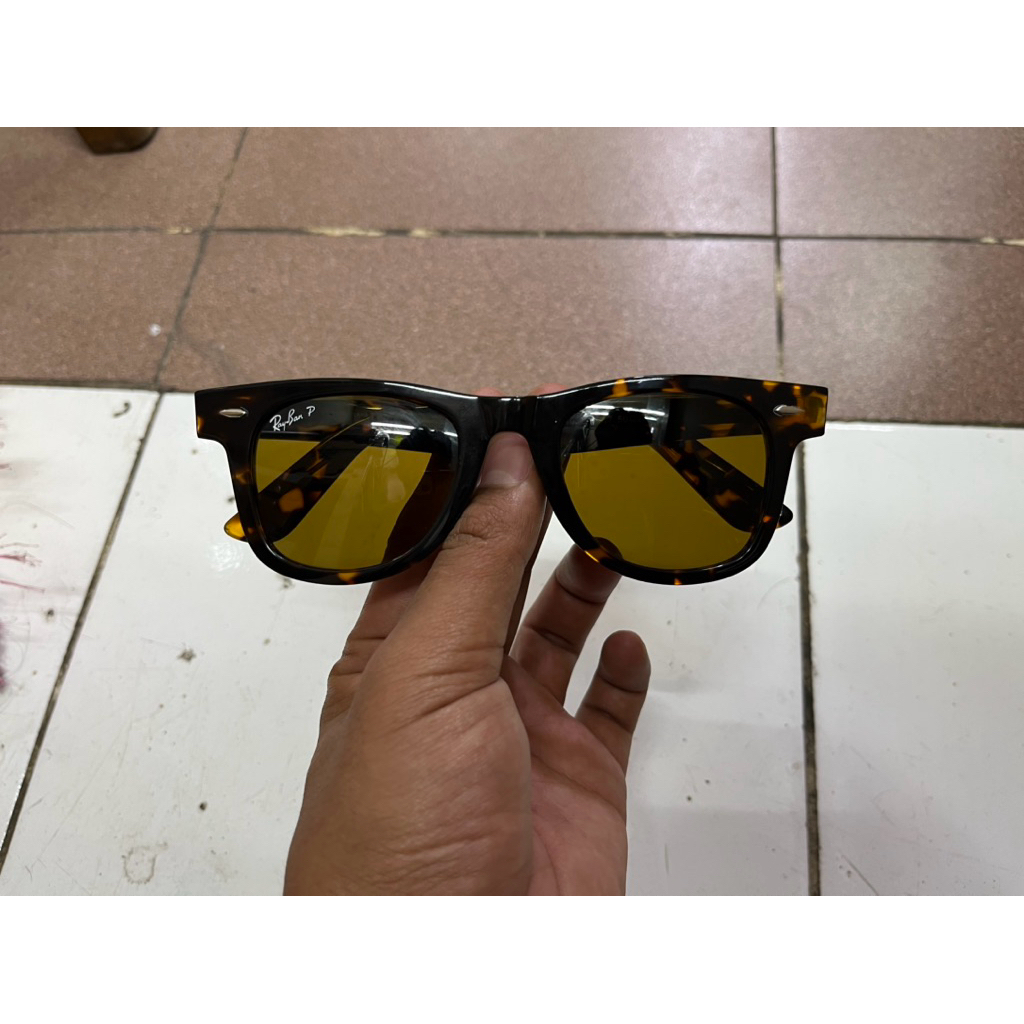 KACAMATA RAYBAN WAYFERER LENSA POLARIZED TORTOISE LENSA COKLAT