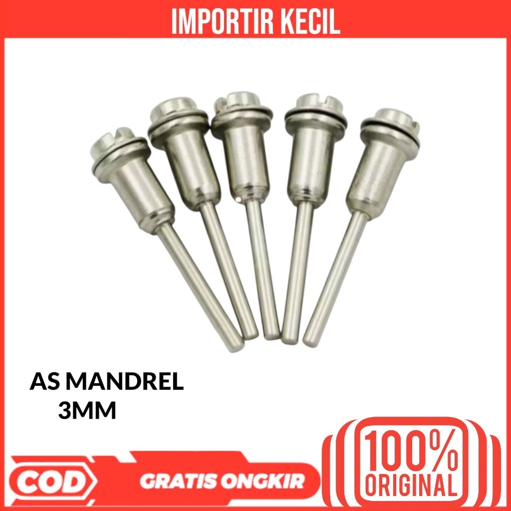 AS MANDLER 3MM - BATANG AS 3MM GERINDA MINI GERINDA - AS DIE GRINDER