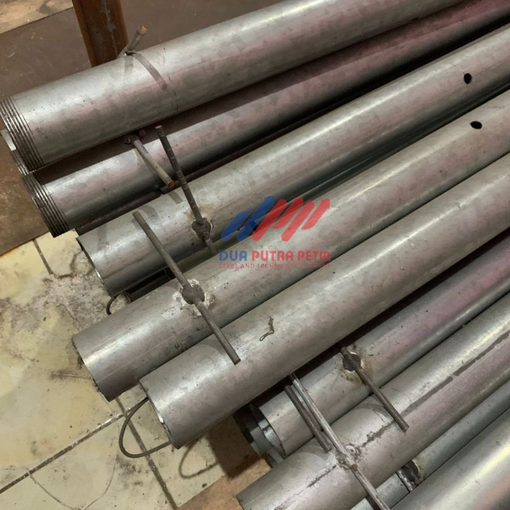 Tiang Pagar BRC 2 Inch x 120cm/150 Komplit Unclip dan Baut Aksesoris Pagar BRC