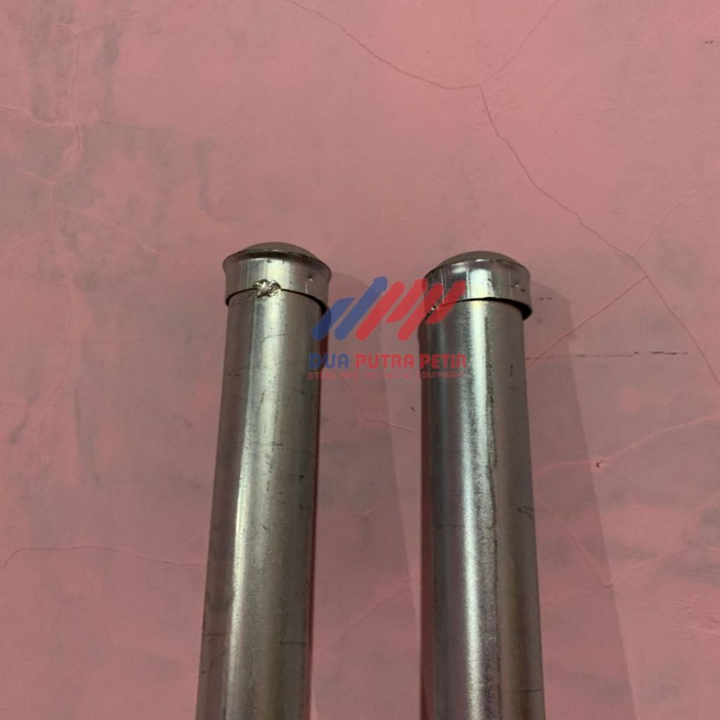 Tiang Pagar BRC 1.5 Inch x 240cm/300 Komplit Unclip dan Baut Aksesoris Pagar BRC