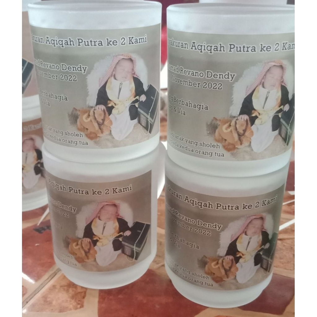 Souvenir aqiqahan anak, souvenir bayi lahiran unik, souvenir aqiqah